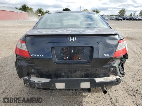 2011 Honda Civic Cpe LX with VIN 2HGFG1B66BH002753, listed as a Copart auction lot 72696164 with 200,377 mi miles and Salvage Title. Bid and sale history available at carsss.com. Image 6.