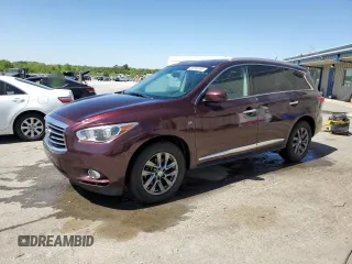 2015 Infiniti QX60 with VIN 5N1AL0MNXFC543215, listed as a Copart auction lot 52249185 with 76,482 mi miles and Salvage Title. Bid and sale history available at carsss.com. Image 1.