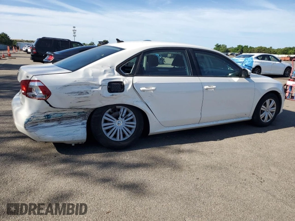 2015 Volkswagen Passat S with VIN 1VWAT7A30FC074164, listed as a Copart auction lot 65852795 with 84,384 mi miles and Salvage title. Bid and sale history available at DreamBid. Image 3.