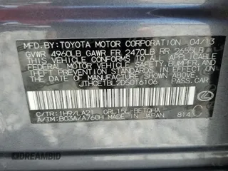 2013 Lexus GS 350 with VIN JTHCE1BL2D5016106, listed as a Copart auction lot 60410215 with 200,593 mi miles and Non repairable. Bid and sale history available at DreamBid. Image 13.