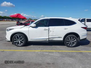 2023 Acura MDX w/Technology Package with VIN 5J8YD9H49PL005534, listed as a IAAI auction lot 41597347 with 14,950 mi miles. Bid and sale history available at carsss.com. Image 14.