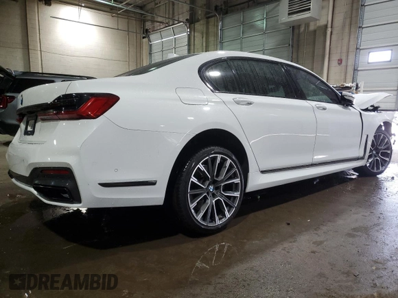 2020 BMW 7 Series 740i with VIN WBA7T2C00LCD61647, listed as a Copart auction lot 48110735 with 72,365 mi miles and Non repairable. Bid and sale history available at DreamBid. Image 3.
