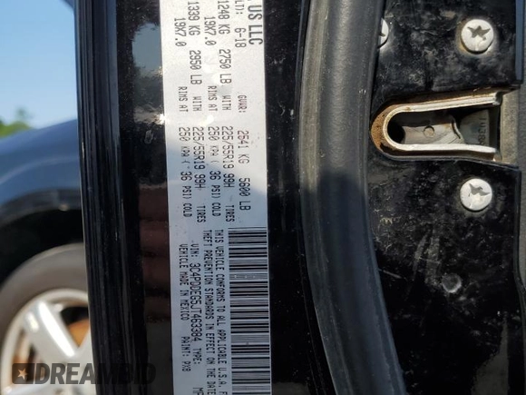 2018 Dodge Journey GT with VIN 3C4PDDEG5JT463384, listed as a Copart auction lot 66151625 with 99,116 mi miles and Clean title. Bid and sale history available at DreamBid. Image 13.