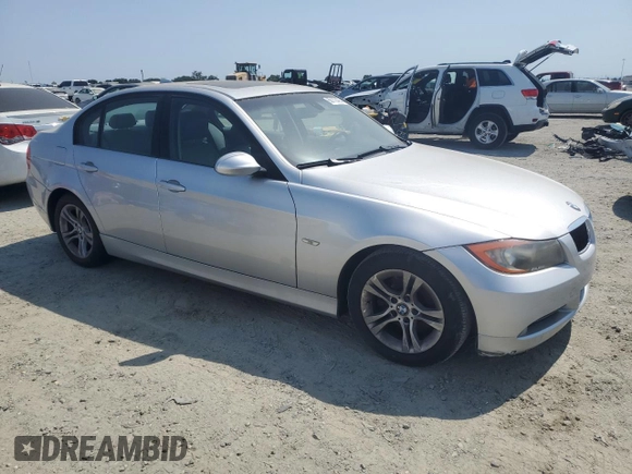 2008 BMW 3 Series 328i with VIN WBAVC53538FZ87992, listed as a Copart auction lot 60112495 with 138,489 mi miles and Clean title. Bid and sale history available at DreamBid. Image 4.