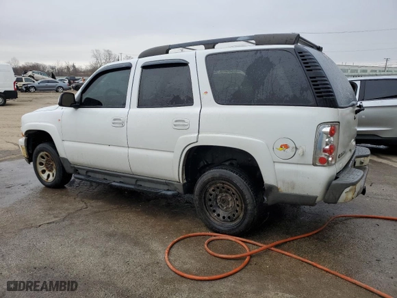 2005 Chevrolet Tahoe Z71 with VIN 1GNEK13T65R197195, listed as a Copart auction lot 44345435 with 0 mi miles and Salvage Title. Bid and sale history available at carsss.com. Image 2.
