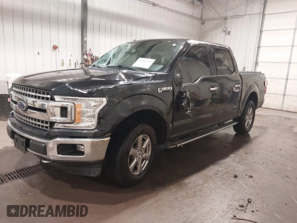 2018 Ford F-150 XL with VIN 1FTEW1EP1JKF22383, listed as a IAAI auction lot 42316339 with 113,052 mi miles and . Bid and sale history available at DreamBid. Image 2.