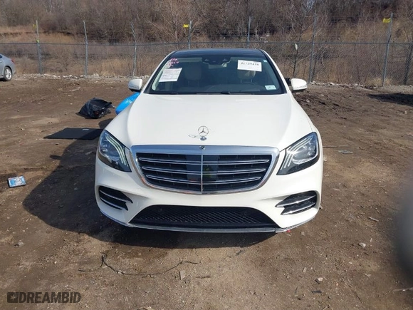 2018 Mercedes-Benz S-Class S 450 with VIN WDDUG6EB7JA375119, listed as a IAAI auction lot 41729428 with 68,084 mi miles. Bid and sale history available at carsss.com. Image 12.