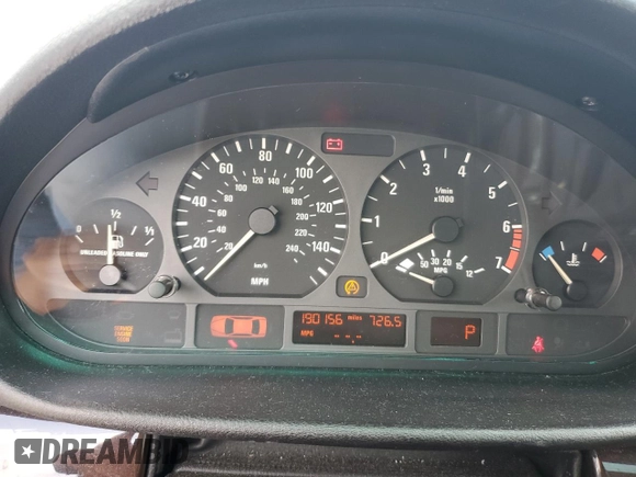 2000 BMW 3 Series 328i with VIN WBAAM5343YFR19582, listed as a Copart auction lot 72575994 with 190,156 mi miles and Salvage Title. Bid and sale history available at carsss.com. Image 9.
