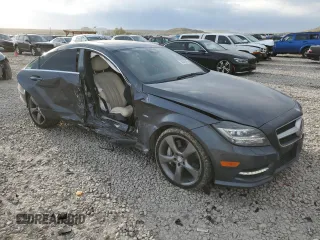2012 Mercedes-Benz CLS 550 with VIN WDDLJ9BB6CA020898, listed as a Copart auction lot 54070485 with 125,419 mi miles and Salvage Title. Bid and sale history available at DreamBid. Image 4.