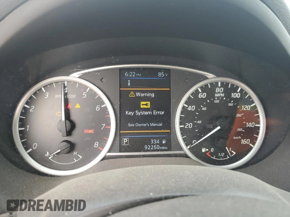 2019 Nissan Sentra SV with VIN 3N1AB7AP4KL612729, listed as a Copart auction lot 51519415 with 92,250 mi miles and Salvage Title. Bid and sale history available at DreamBid. Image 9.