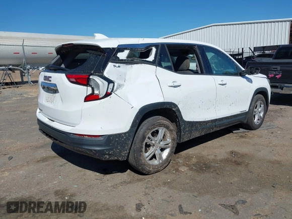 2020 GMC Terrain SLE with VIN 3GKALMEV1LL224087, listed as a IAAI auction lot 41843729 with 54,152 mi miles. Bid and sale history available at carsss.com. Image 4.