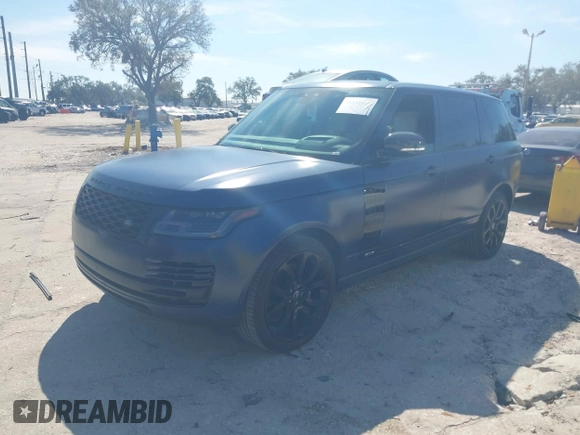 2021 Land Rover Range Rover z VIN SALGS5SE9MA440788, wystawiony jako IAAI lot #41441609 z przebiegiem 15 850 mil mil oraz . Historia ofert i sprzedaży dostępna na DreamBid. Obrazek 2.