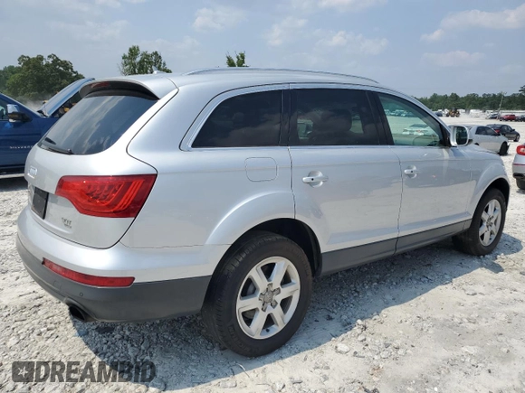 2014 Audi Q7 Premium Plus with VIN WA1LGAFE1ED007650, listed as a Copart auction lot 59182355 with 157,573 mi miles and Salvage title. Bid and sale history available at DreamBid. Image 3.