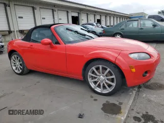 2006 Mazda MX-5 Miata Grand Touring with VIN JM1NC25F260102320, listed as a Copart auction lot 63183595 with 205,383 mi miles and Salvage title. Bid and sale history available at DreamBid. Image 4.