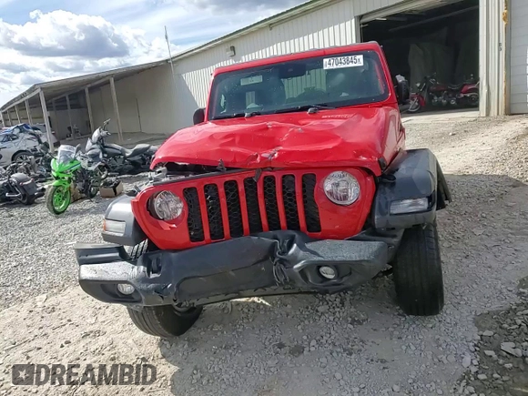 2024 Jeep Wrangler Sport S with VIN 1C4PJXDN5RW210582, listed as a Copart auction lot 47043845 with 18,593 mi miles and Salvage title. Bid and sale history available at DreamBid. Image 15.