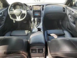 2020 Infiniti Q50 Luxe with VIN JN1EV7ARXLM254294, listed as a Copart auction lot 61596615 with 54,096 mi miles and Salvage title. Bid and sale history available at DreamBid. Image 8.