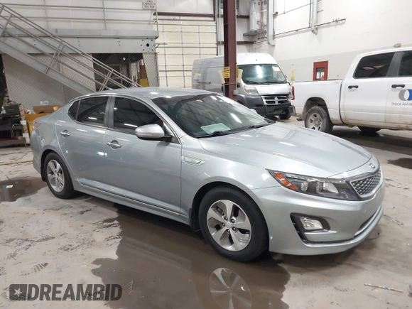 2016 Kia Optima Hybrid with VIN KNAGM4AD3G5094557, listed as a IAAI auction lot 41861666 with 68,550 mi miles. Bid and sale history available at carsss.com. Image 1.