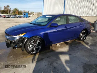 2023 Hyundai Elantra SEL with VIN KMHLS4AG2PU595927, listed as a Copart auction lot 77191974 with 4,766 mi miles and Salvage title. Bid and sale history available at DreamBid. Image 1.