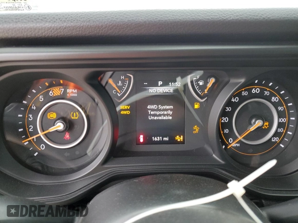 2024 Jeep Wrangler Sport with VIN 1C4PJXDG7RW364535, listed as a Copart auction lot 89122785 with 1,631 mi miles and Salvage Title. Bid and sale history available at DreamBid. Image 9.
