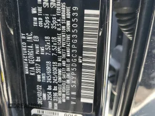 2023 Kia Telluride SX X-Pro with VIN 5XYP5DGC3PG350539, listed as a Copart auction lot 67594324 with 38,272 mi miles and Salvage title. Bid and sale history available at DreamBid. Image 16.