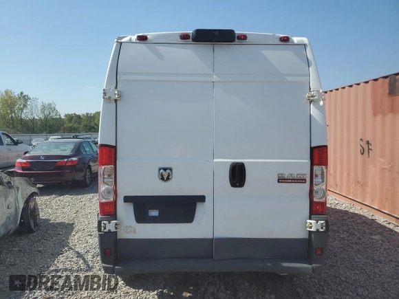 2018 Ram ProMaster Cargo with VIN 3C6TRVCG3JE138883, listed as a Copart auction lot 47883145 with 177,569 mi miles and Salvage Title. Bid and sale history available at DreamBid. Image 6.