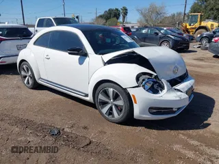 2012 Volkswagen Beetle with VIN 3VWV87AT1CM627756, listed as a IAAI auction lot 41657307 with 81,924 mi miles and . Bid and sale history available at DreamBid. Image 1.