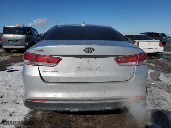 2018 Kia Optima LX with VIN 5XXGT4L31JG270731, listed as a Copart auction lot 45965745 with 126,777 mi miles and Salvage Title. Bid and sale history available at carsss.com. Image 6.