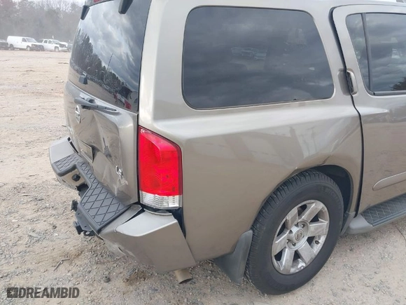 2007 Nissan Armada SE with VIN 5N1BA08A77N722514, listed as a IAAI auction lot 41715921 with 194,391 mi miles. Bid and sale history available at carsss.com. Image 12.