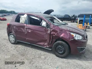 2020 Mitsubishi Mirage ES with VIN ML32A3HJ7LH010618, listed as a Copart auction lot 56702695 with 118,976 mi miles and Salvage title. Bid and sale history available at DreamBid. Image 4.