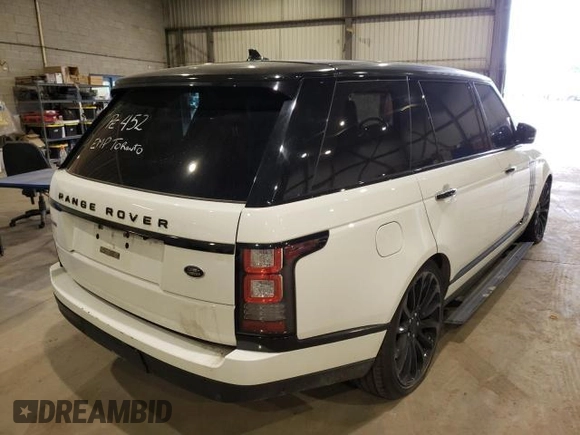 2016 Land Rover Range Rover z VIN SALGV3EF8GA318203, wystawiony jako Copart lot #37077963 z przebiegiem 60 125 mil mil oraz Czysty tytuł • Clean title. Historia ofert i sprzedaży dostępna na DreamBid. Obrazek 4.