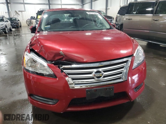 2014 Nissan Sentra SV with VIN 3N1AB7AP8EY253456, listed as a Copart auction lot 60171835 with 123,250 mi miles and Salvage title. Bid and sale history available at DreamBid. Image 5.