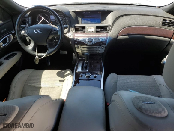 2013 Infiniti M37 with VIN JN1BY1APXDM513051, listed as a Copart auction lot 48062555 with 140679 miles and Salvage Title. Bid and sale history available at carsss.com. Image 8.