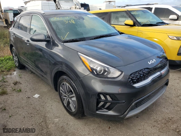 2022 Kia Niro Plug-In Hybrid LXS with VIN KNDCM3LD4N5506846, listed as a Copart auction lot 74615614 with 0 mi miles and Salvage Title. Bid and sale history available at carsss.com. Image 4.
