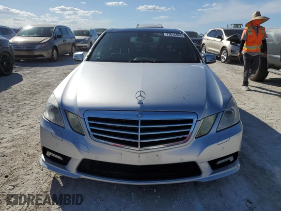 2011 Mercedes-Benz E 550 Luxury with VIN WDDHF7CB8BA312674, listed as a Copart auction lot 77816464 with Not Provided miles and Salvage Title. Bid and sale history available at DreamBid. Image 5.