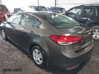 2017 Kia Forte LX with VIN 3KPFK4A75HE145707, listed as a IAAI auction lot 41808305 with 107,457 mi miles. Bid and sale history available at carsss.com. Image 3.