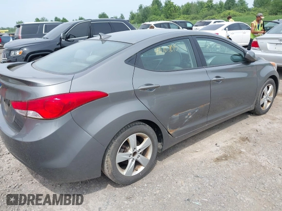 2013 Hyundai Elantra GLS with VIN 5NPDH4AE8DH300258, listed as a IAAI auction lot 42707015 with 124,110 mi miles and . Bid and sale history available at DreamBid. Image 4.