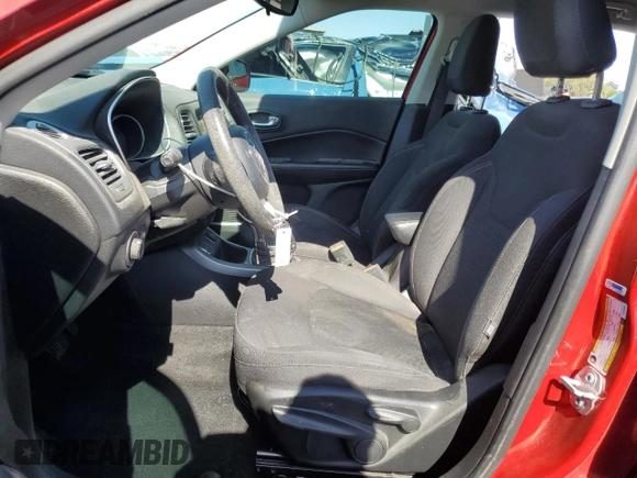 2019 Jeep Compass Sport with VIN 3C4NJCABXKT613530, listed as a Copart auction lot 57901865 with 102,530 mi miles and Salvage title. Bid and sale history available at DreamBid. Image 7.