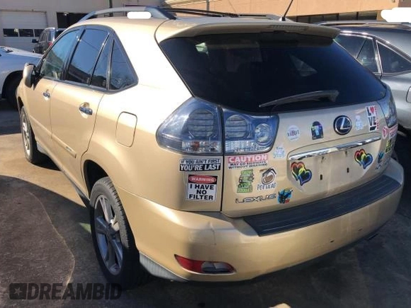 2008 Lexus RX 400h with VIN JTJGW31U082006748, listed as a Copart auction lot 80531694 with 241,549 mi miles and Clean Title. Bid and sale history available at DreamBid. Image 3.