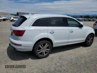 2015 Audi Q7 Premium Plus with VIN WA1LGAFE0FD004076, listed as a Copart auction lot 62591485 with 70,508 mi miles and Salvage title. Bid and sale history available at DreamBid. Image 3.