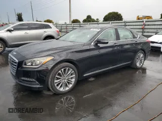 2017 Genesis G80 3.8L with VIN KMHGN4JE6HU176679, listed as a Copart auction lot 50611275 with 19,357 mi miles and Salvage title. Bid and sale history available at DreamBid. Image 1.
