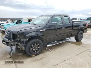 2009 Ford F-150 STX with VIN 1FTRX12W89FA12434, listed as a Copart auction lot 89214205 with 186,144 mi miles and Salvage Title. Bid and sale history available at carsss.com. Image 1.