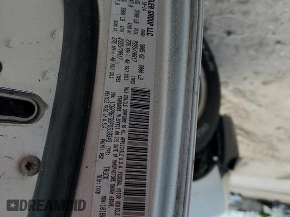 2015 Ram 1500 Tradesman with VIN 1C6RR6FG9FS518343, listed as a Copart auction lot 62952865 with Not provided miles and Salvage title. Bid and sale history available at DreamBid. Image 14.