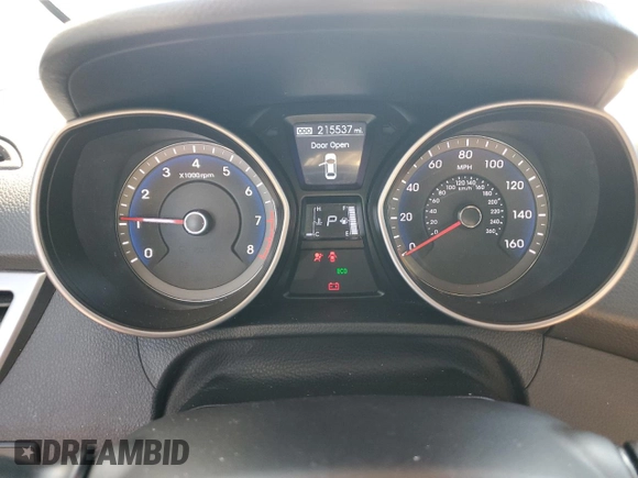 2013 Hyundai Elantra with VIN KMHD35LE1DU027778, listed as a Copart auction lot 62960035 with 215,537 mi miles and Clean title. Bid and sale history available at DreamBid. Image 9.