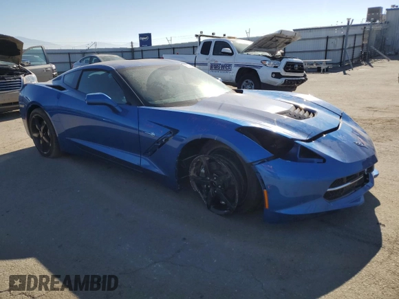 2014 Chevrolet Corvette 2LT with VIN 1G1YD2D78E5130055, listed as a Copart auction lot 88337585 with 18,191 mi miles and Salvage title. Bid and sale history available at DreamBid. Image 4.
