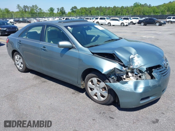2007 Toyota Camry CE with VIN JTNBE46K773029333, listed as a IAAI auction lot 42049061 with 148,600 mi miles. Bid and sale history available at carsss.com. Image 1.