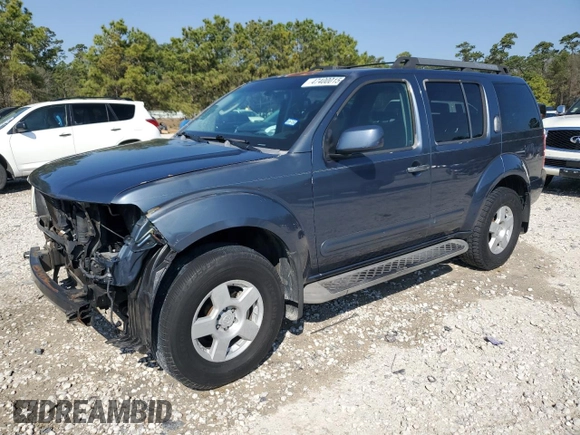 2005 Nissan Pathfinder SE with VIN 5N1AR18U05C714039, listed as a Copart auction lot 47400015 with 163,519 mi miles and Clean Title. Bid and sale history available at carsss.com. Image 1.