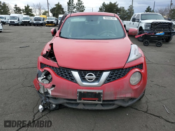 2015 Nissan Juke SL z VIN JN8AF5MV4FT552408, wystawiony jako Copart lot #45584165 z przebiegiem 90 289 mil mil oraz Szkody całkowita. Historia ofert i sprzedaży dostępna na DreamBid. Obrazek 5.