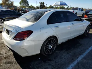 2018 Mercedes-Benz C 43 AMG with VIN 55SWF6EB9JU240378, listed as a Copart auction lot 82298494 with 79,513 mi miles and Salvage Title. Bid and sale history available at carsss.com. Image 3.