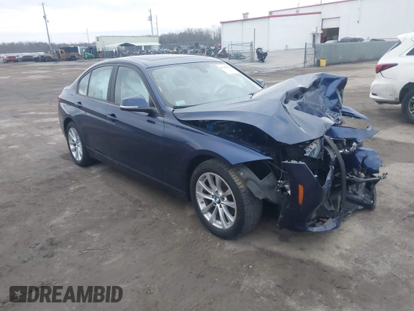 2018 BMW 3 Series 320i xDrive with VIN WBA8E5G58JNV02954, listed as a IAAI auction lot 41140422 with Not Provided miles. Bid and sale history available at carsss.com. Image 1.