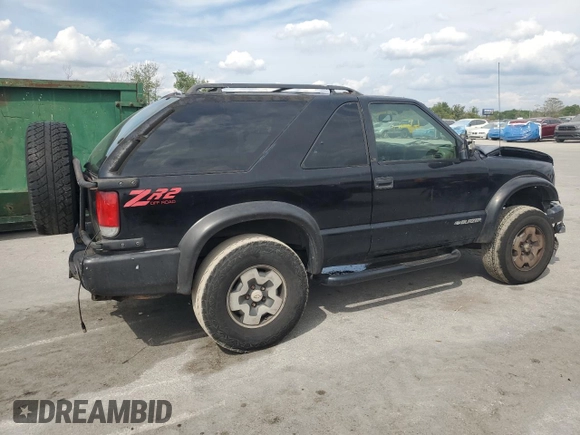 1999 Chevrolet Blazer LS with VIN 1GNCT18W6XK224253, listed as a Copart auction lot 50708405 with 209,711 mi miles and Salvage title. Bid and sale history available at DreamBid. Image 3.